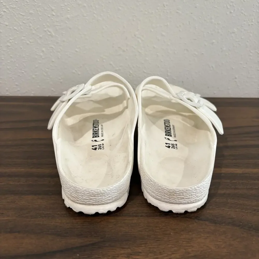 BIRKENSTOCK Arizona Essentials Sandals White EVA Foam US M 8 L‎ 10 EU 41 Casual